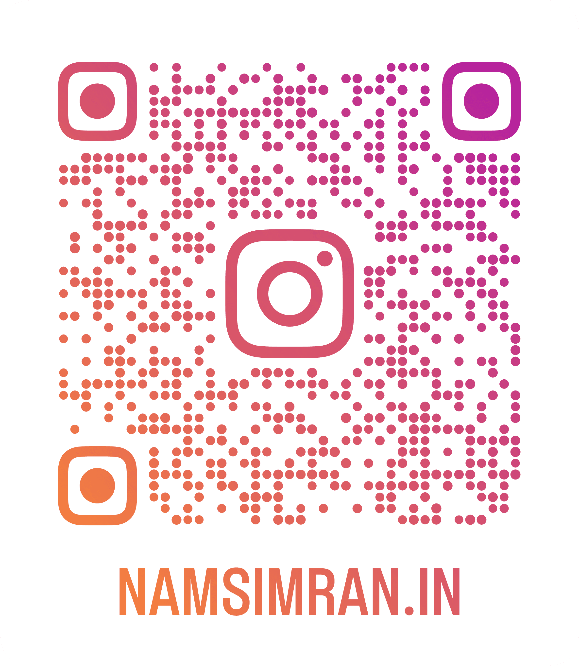 NAMSIMRAN Instagram QR Code